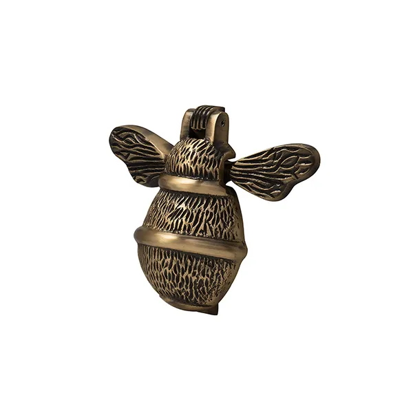 Coastal Opera Door Handle on Rose in PVD Satin Brass